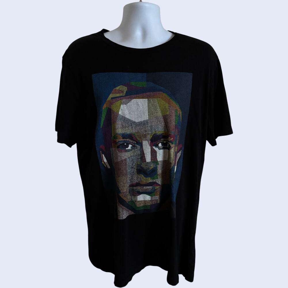 Unbranded M Streetwear Graphic T-Shirt Black Regular